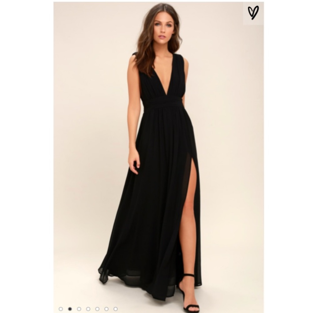 Black Heavenly Hues Lulu’s Maxi Dress